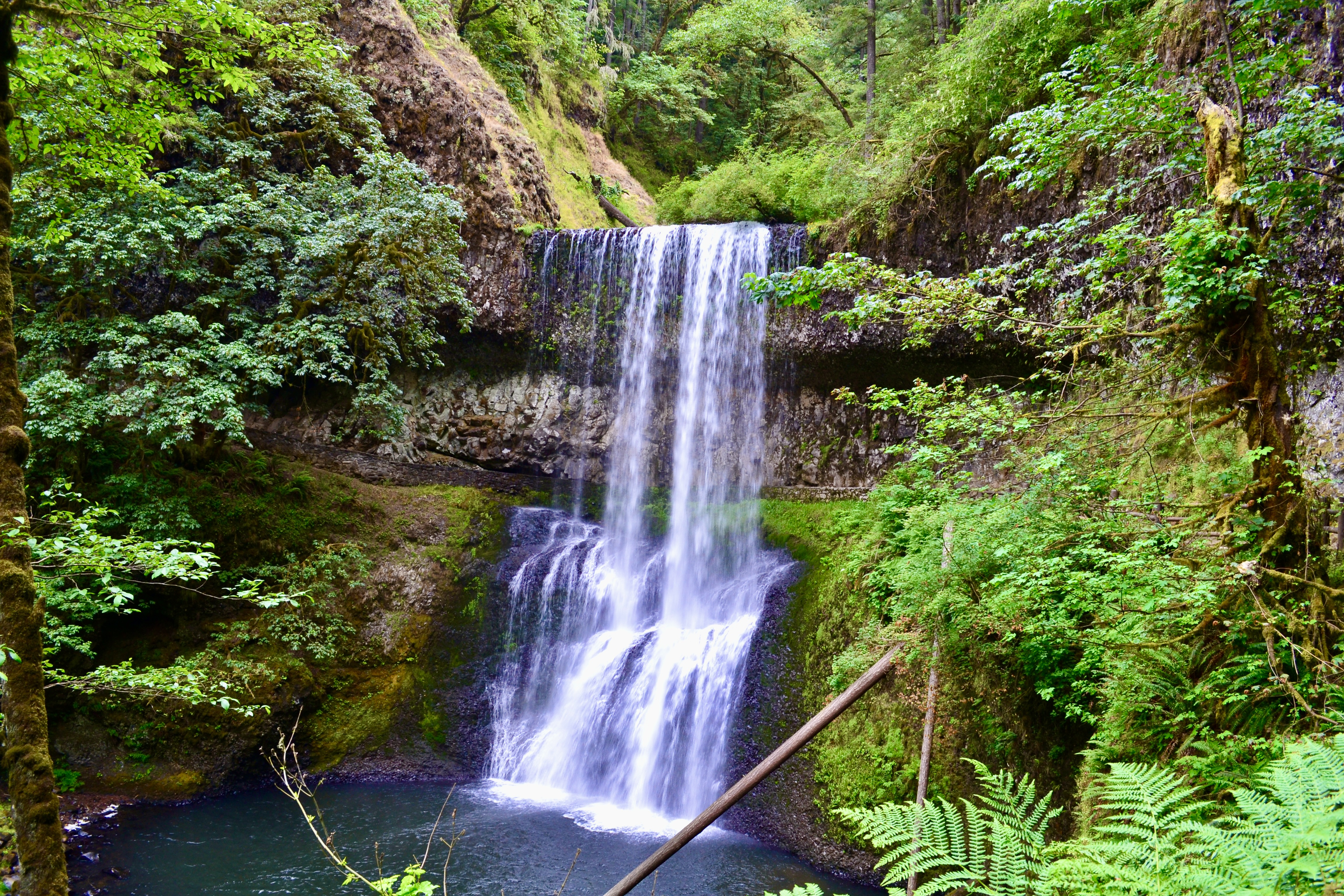 Lower South Falls on the Trail of Ten Falls loop in Silver Falls State Park
