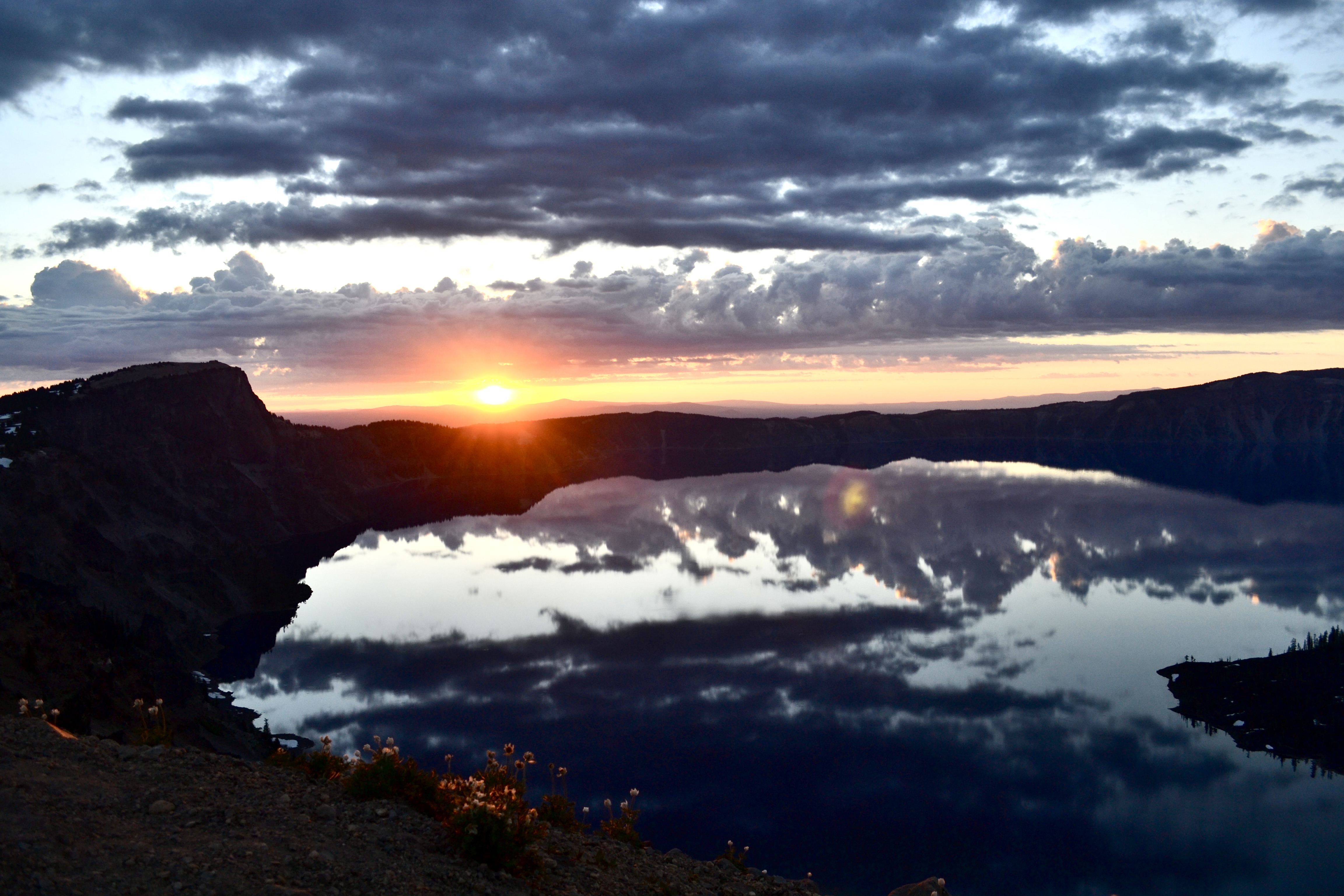 Sunset at Crater Lake