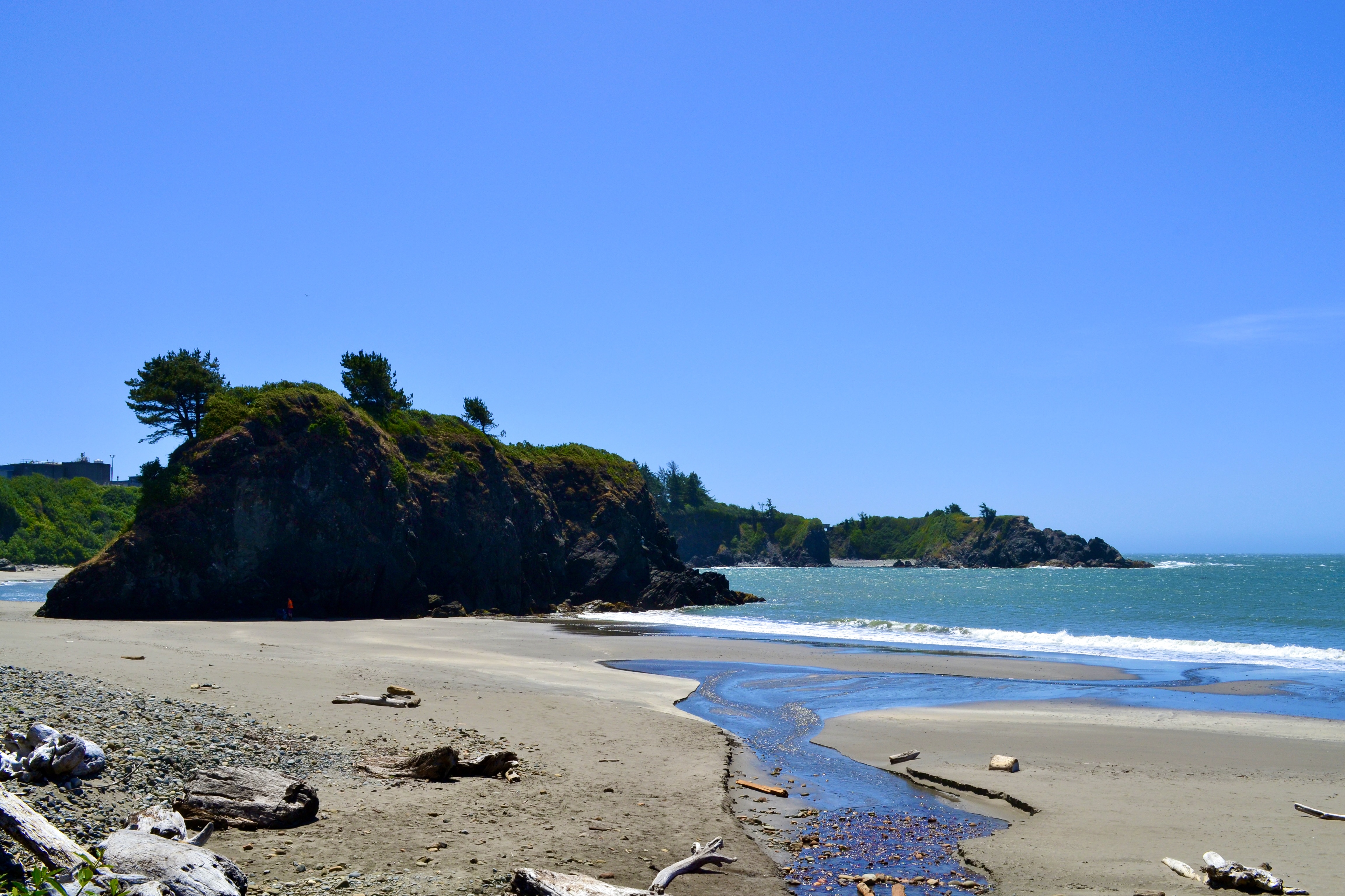 Sheltered Mill Beach below Chetco Point in Brookings, Oregon