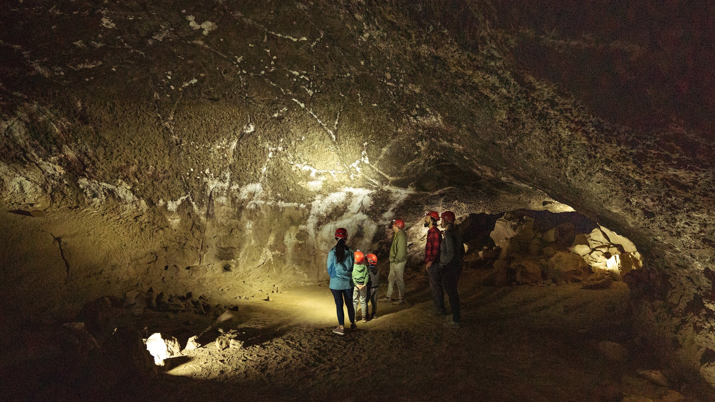 Lava River Cave in Central Oregon, a Cascade lava tube near Bend on the edge of wilderness permit territory