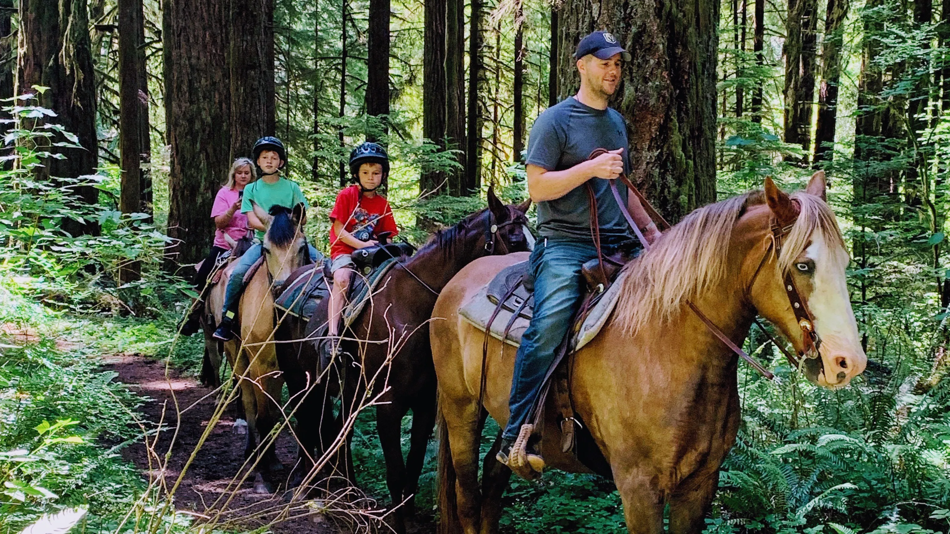 Howard Creek Horse Camp at Silver Falls State Park with corrals