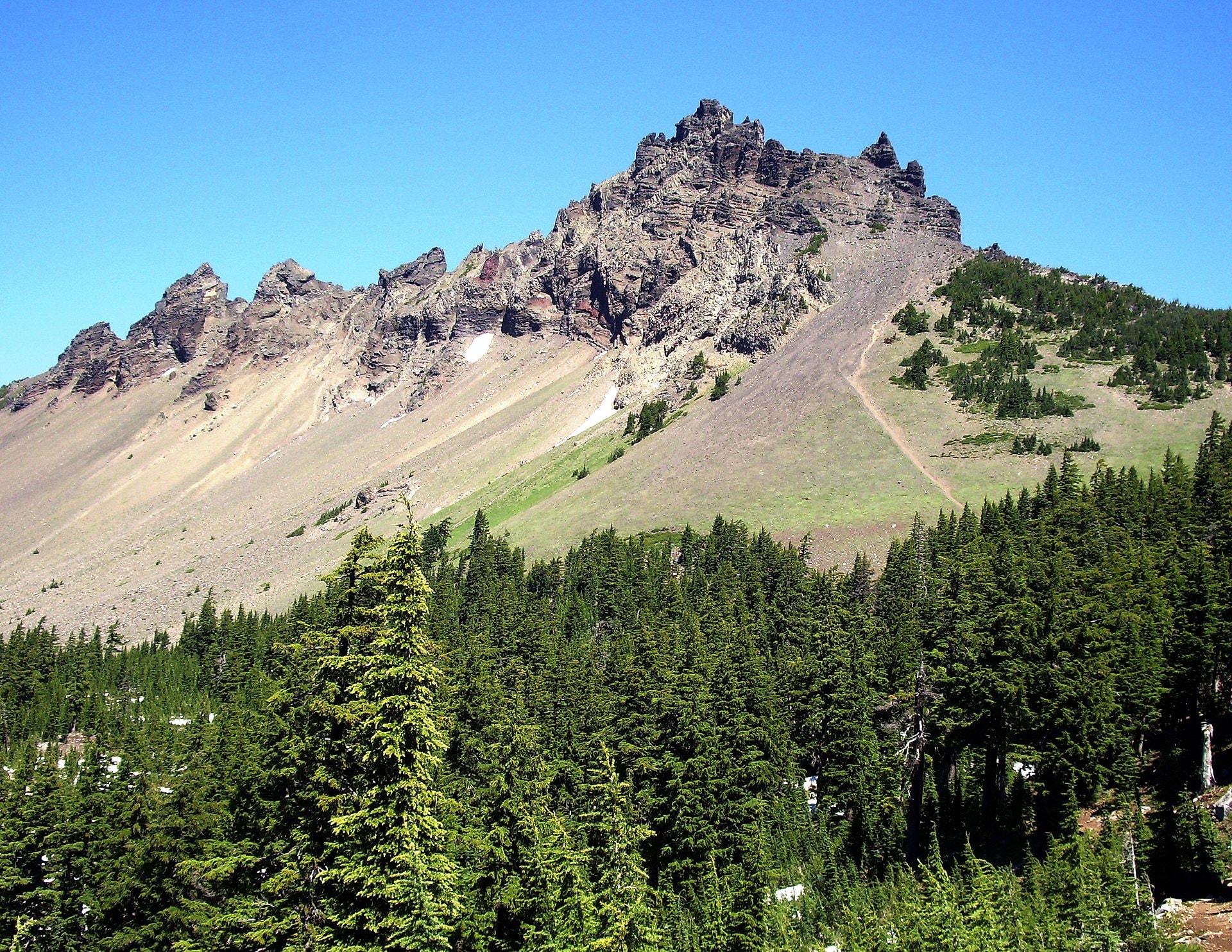 Three Fingered Jack Trail near sisters oregon