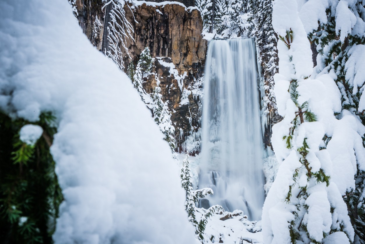 Tumalo Falls in december