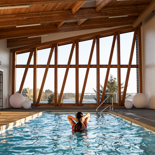 Pool at Bay Point Landing | Glamping on the Oregon Coast