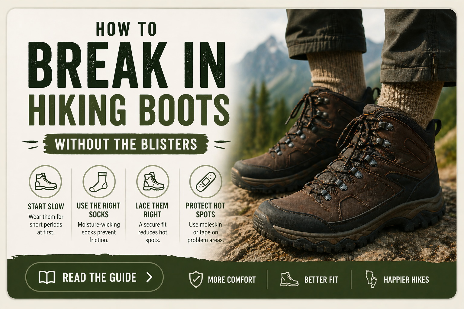 How to Break In Hiking Boots guide cover