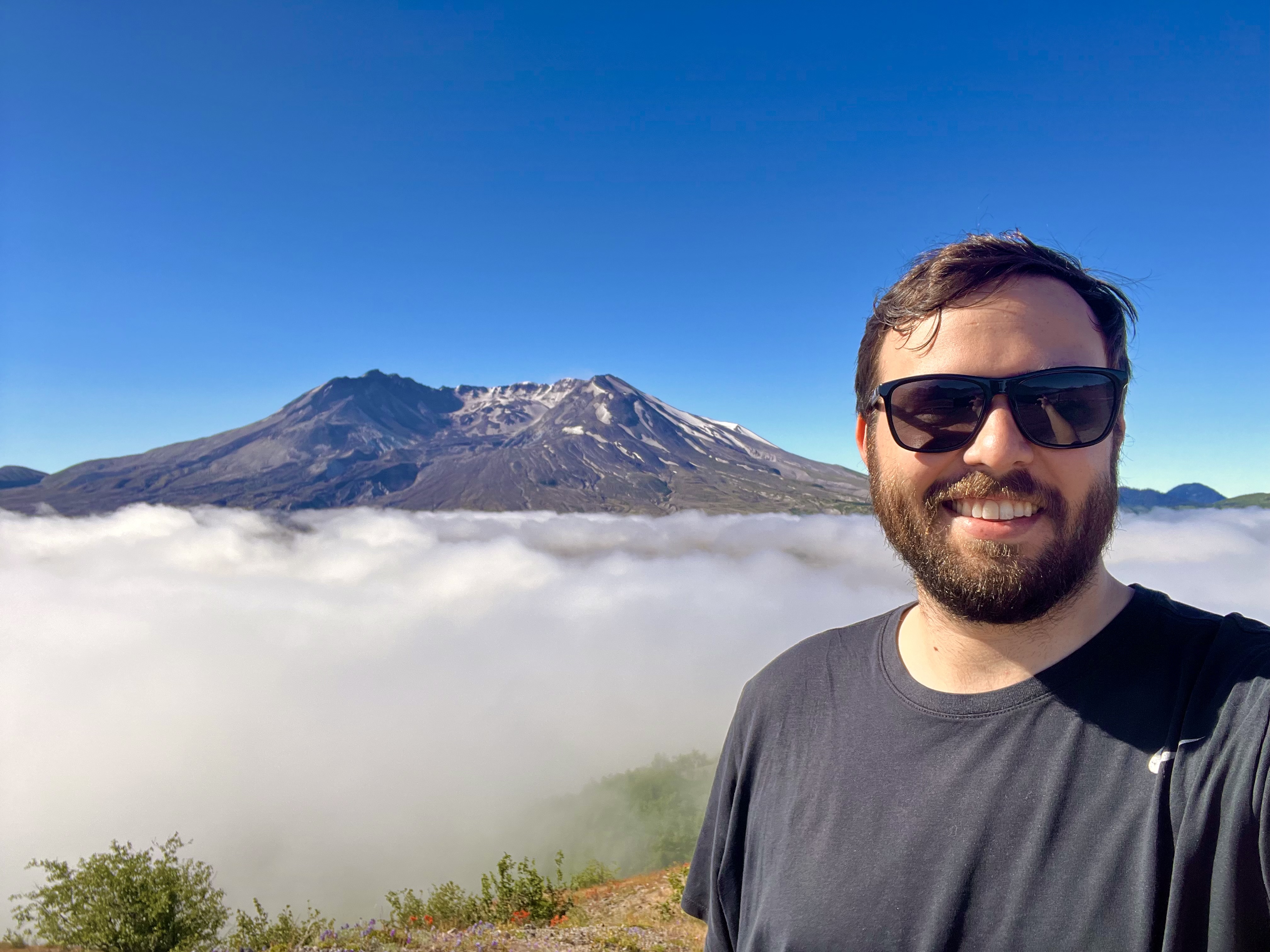 Will Morriss at Mount St. Helens, Washington