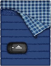 AGEMORE Cotton Flannel Double sleeping bag for car camping