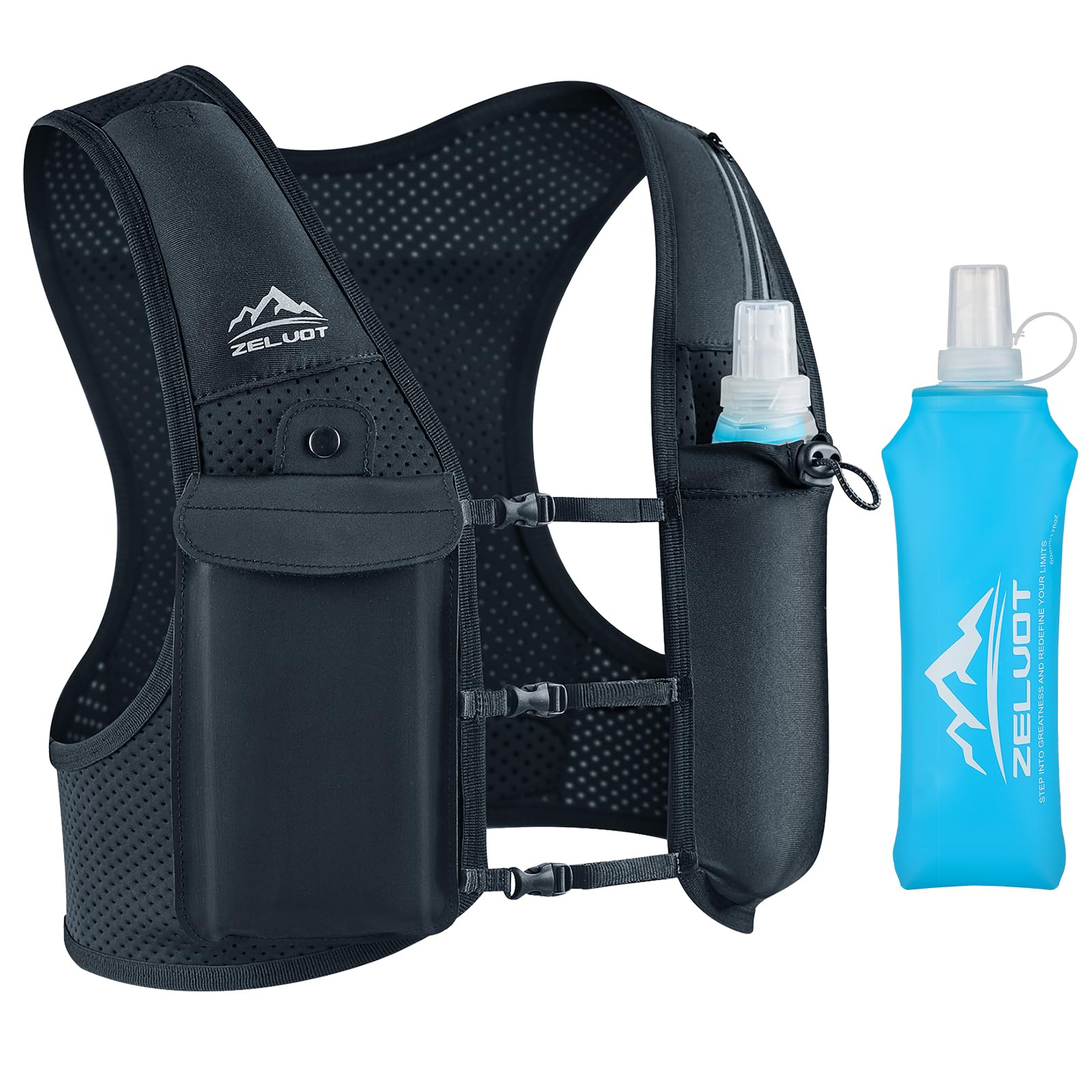 Zelvot Running Hydration Vest with soft flask