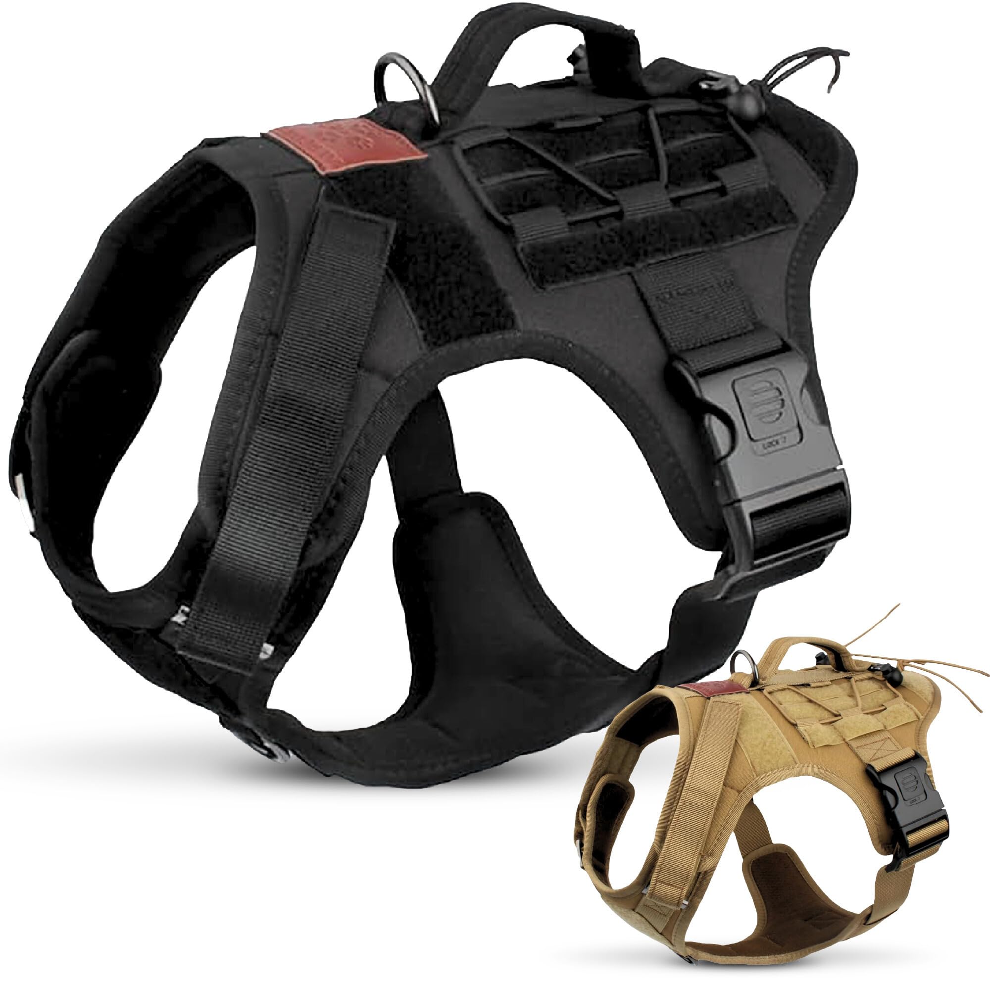 Albcorp Tactical Dog Harness heavy duty no pull for large breeds