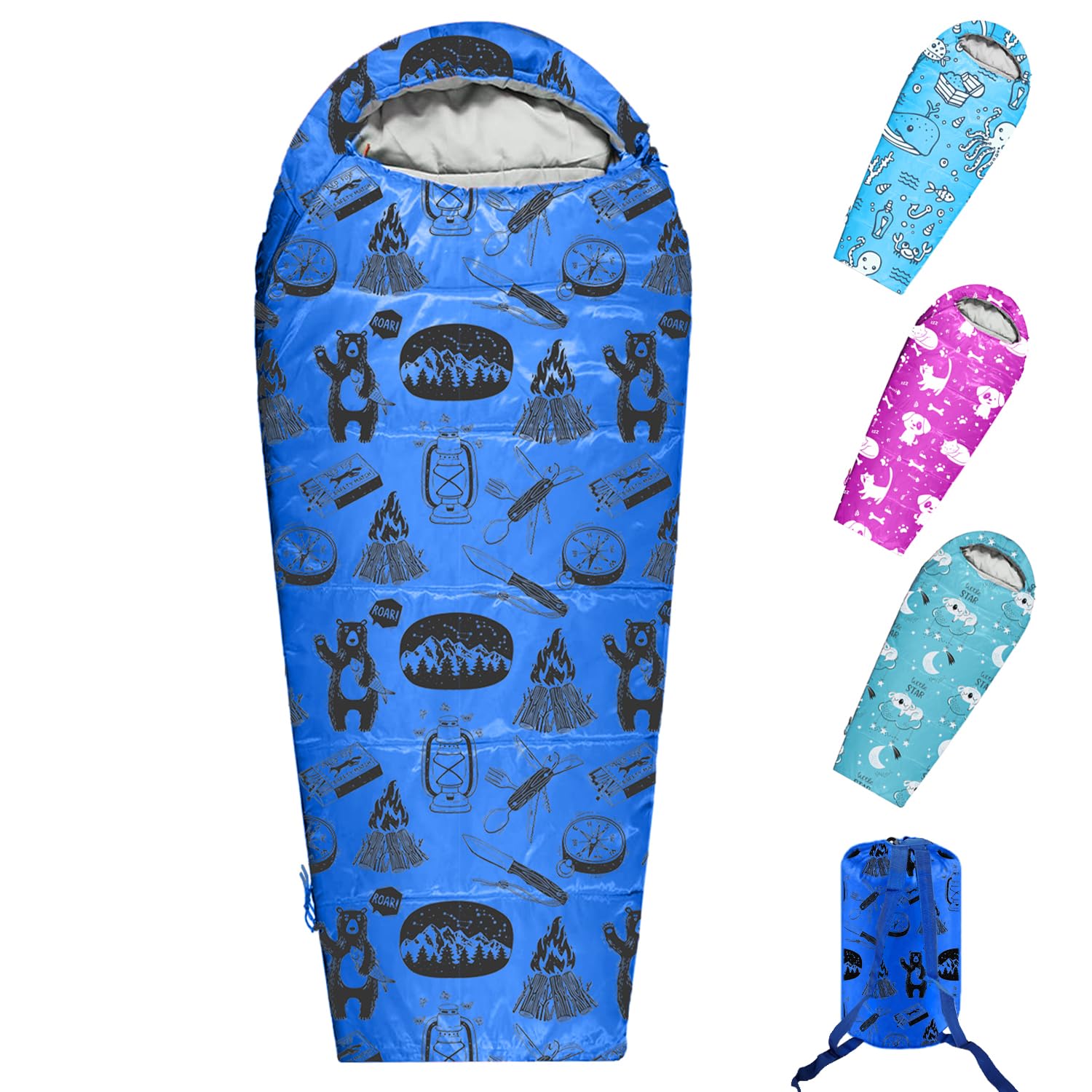 KidzAdventure Mummy Style kids backpacking sleeping bag