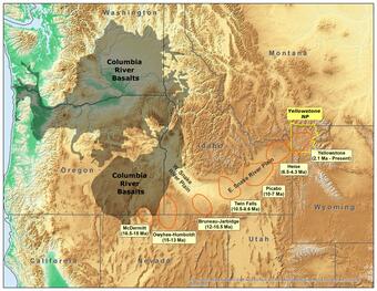 McDermitt Caldera on the Oregon-Nevada border, site of the world's largest known lithium deposit
