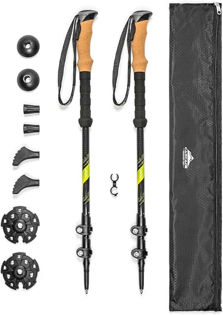 Cascade Mountain Tech Carbon Fiber Trekking Poles