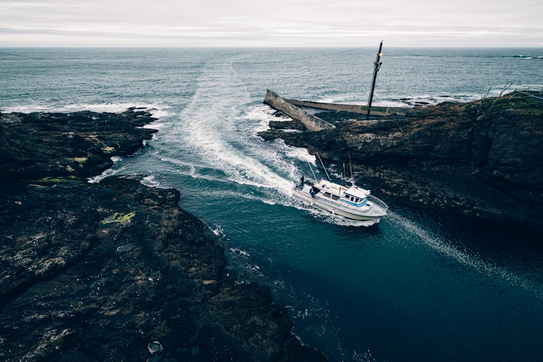 Depoe Bay harbor, world's smallest navigable harbor