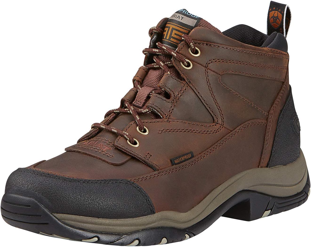 Ariat Terrain H2O full-grain leather waterproof boot in brown