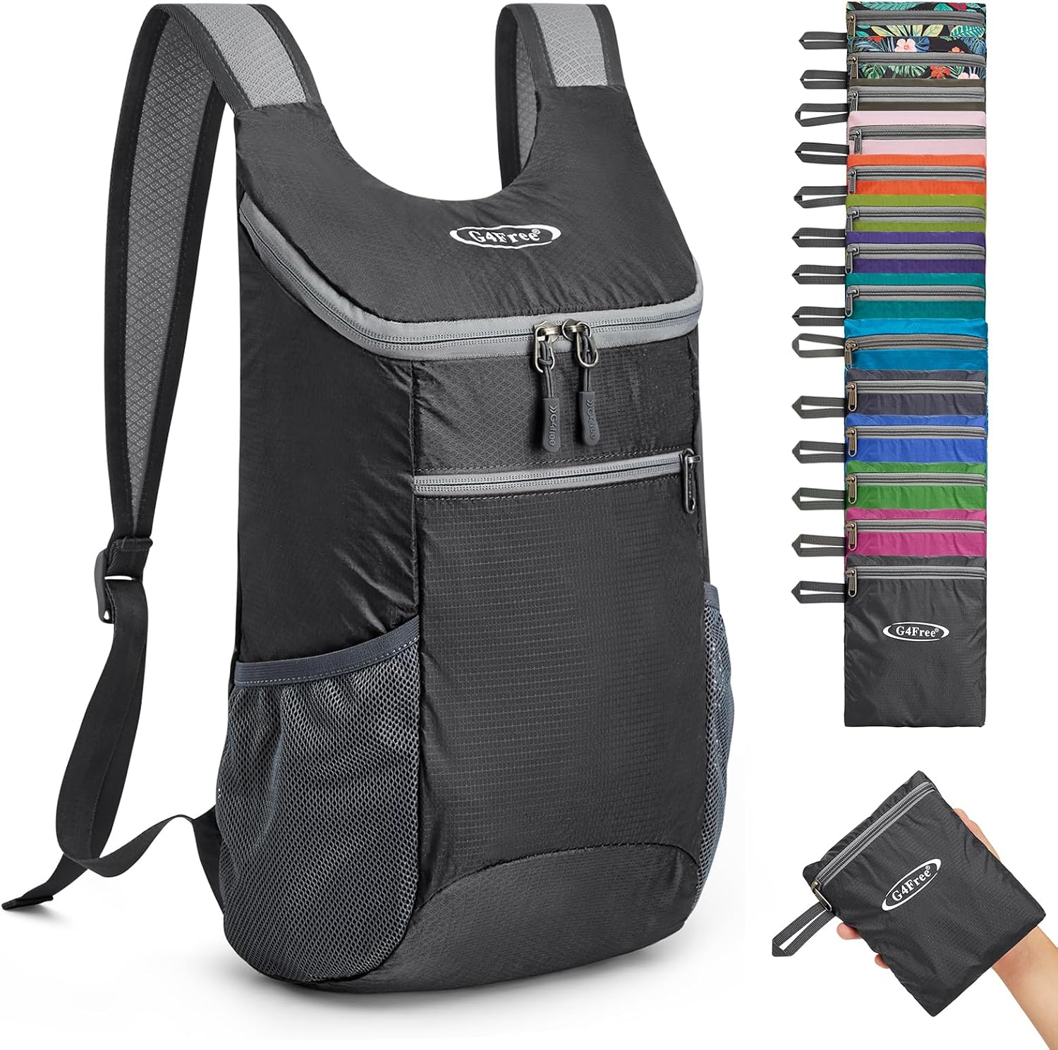 G4Free 10L lightweight packable hiking daypack
