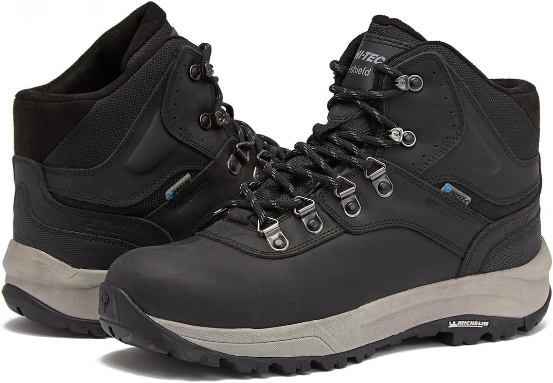 Hi-Tec Altitude VI waterproof wide fit full-grain leather hiking boot