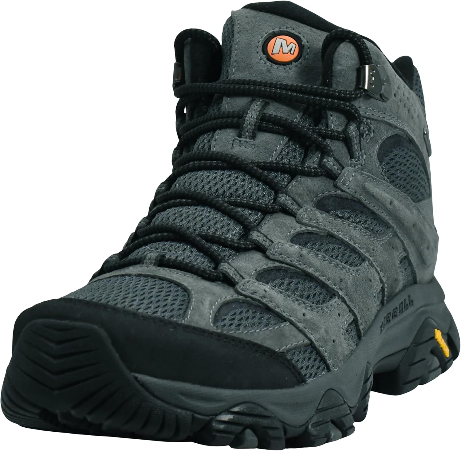 Merrell Moab 3 mid waterproof wide fit hiking boot in brown suede and mesh