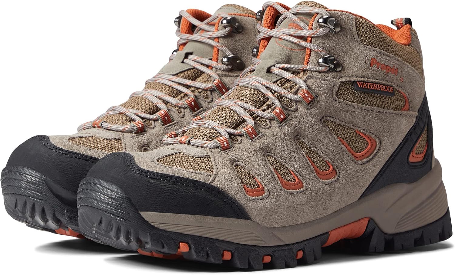 Propet Ridge Walker extra wide full-grain leather hiking boot in brown