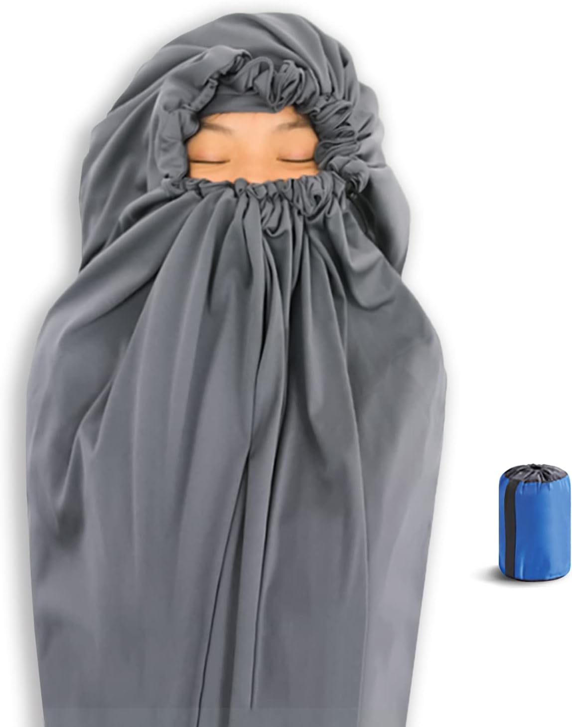 Thermolite all season sleeping bag liner in mummy shape ready for cold weather camping
