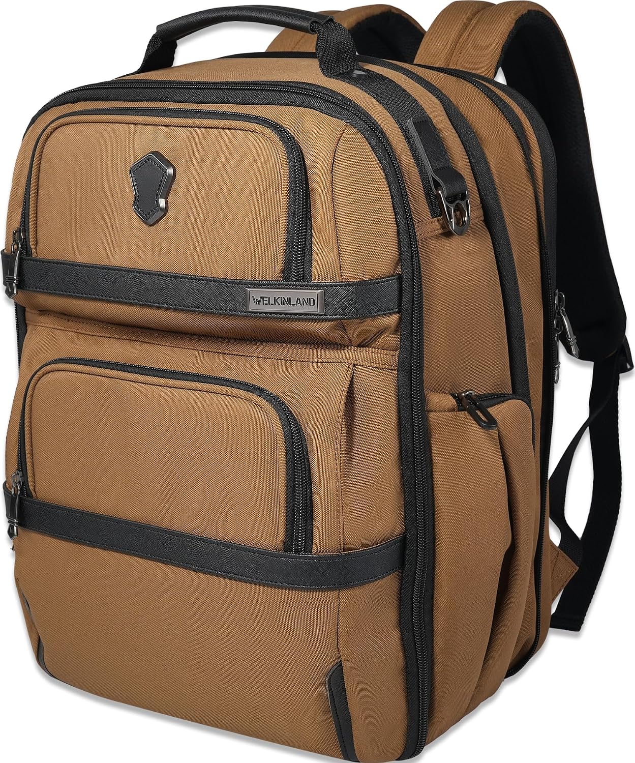 WELKINLAND 20-pocket 40L carry-on travel backpack